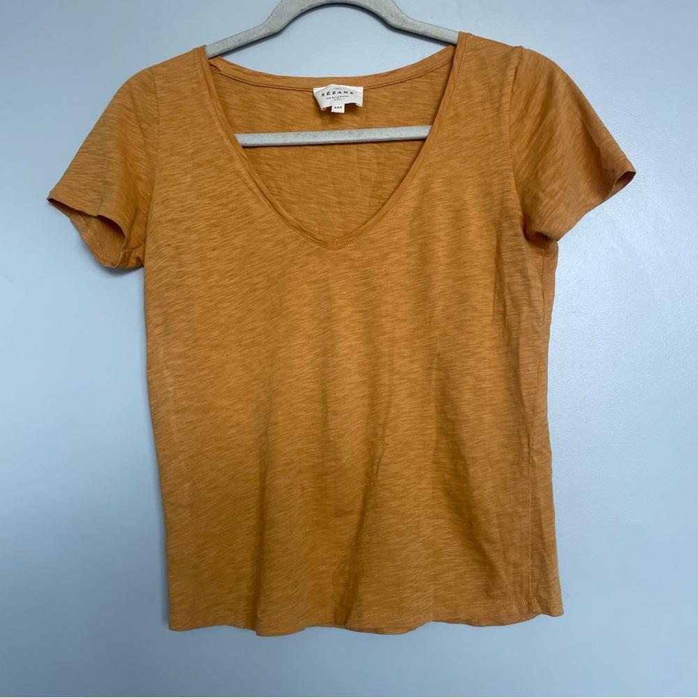 Sézane Malcolm T Shirt in Yellow Size XXS